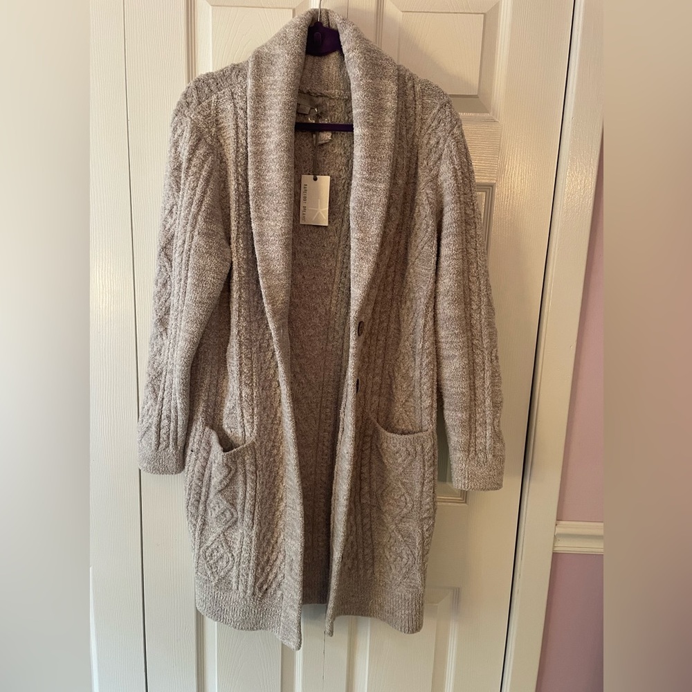 Barefoot Dreams CozyChic Aran Long Cardi 2X - Brand New w/Tags